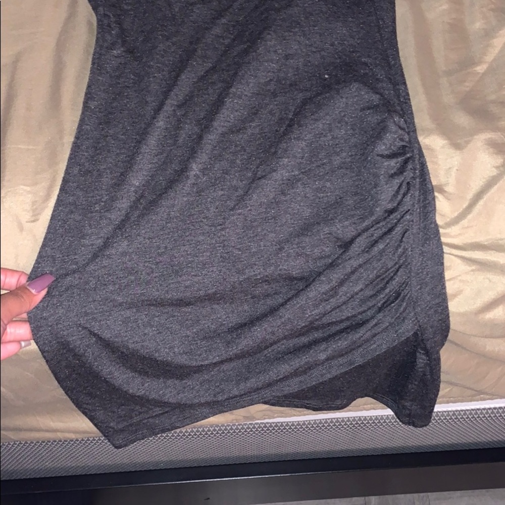 Grey long sleeve dress